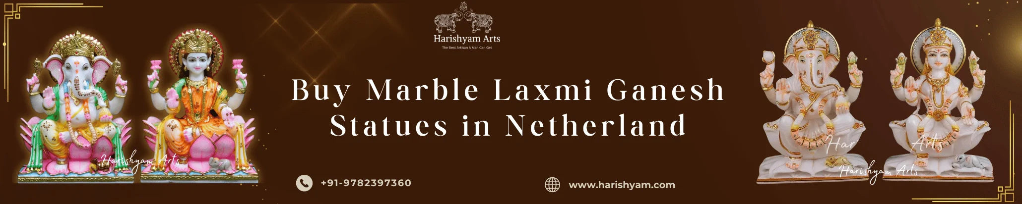 Buy Marble Laxmi Ganesh Statues in Netherland
