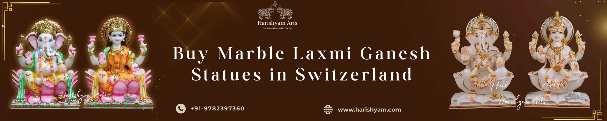 Buy Marble Laxmi Ganesh Statues in Switzerland