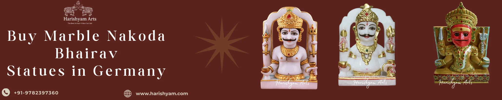 Buy Marble Nakoda Bhairav Statues in Germany