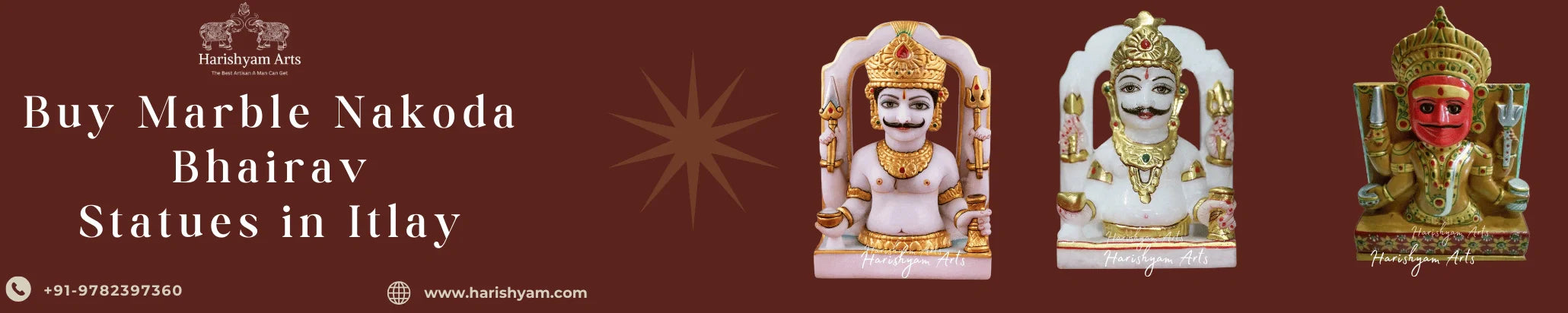 Buy Marble Nakoda Bhairav Statues in Itlay