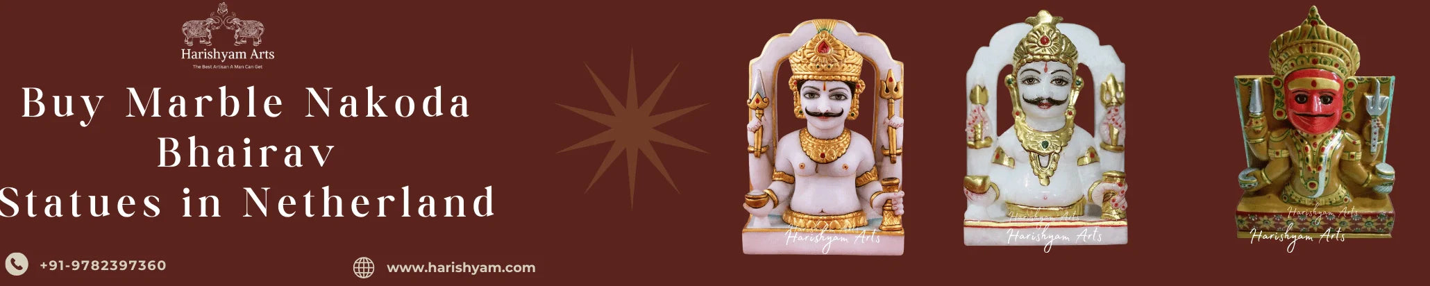 Buy Marble Nakoda Bhairav Statues in Netherland