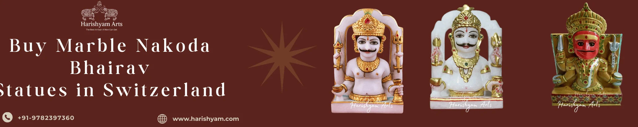 Buy Marble Nakoda Bhairav Statues in Switzerland