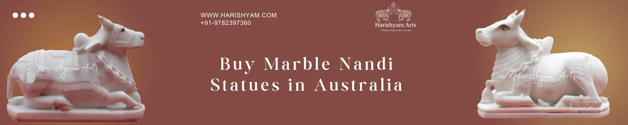 Buy Marble Nandi Statues in Australia