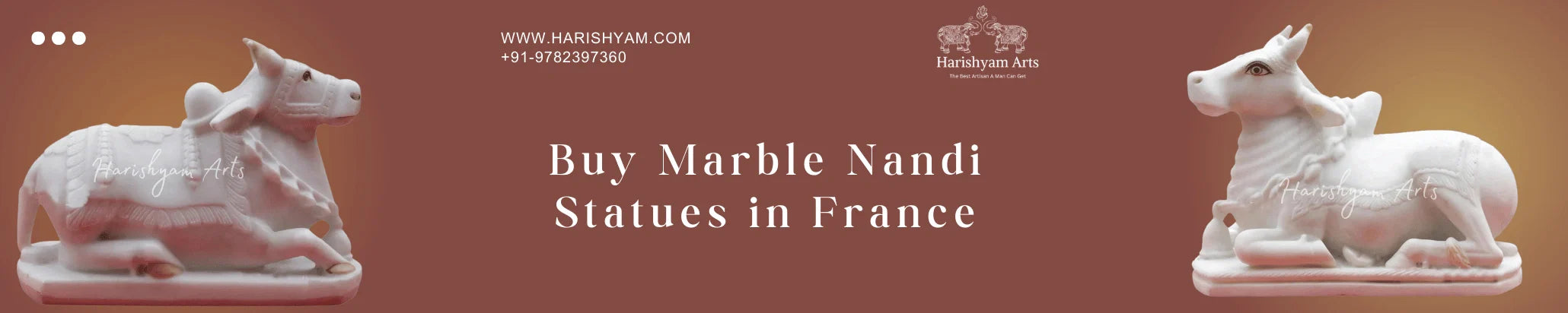 Buy Marble Nandi Statues in France