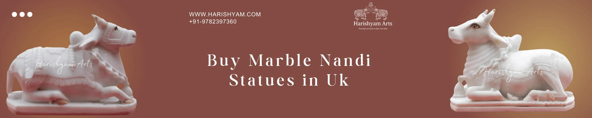 Buy Marble Nandi Statues in UK