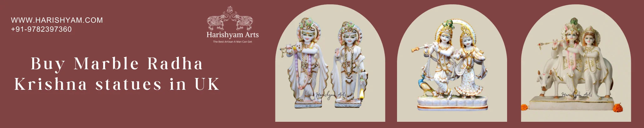 Buy Marble Radha Krishna statues in UK