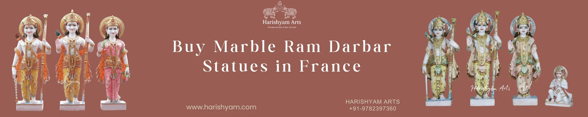 Buy Marble Ram Darbar Statues in France