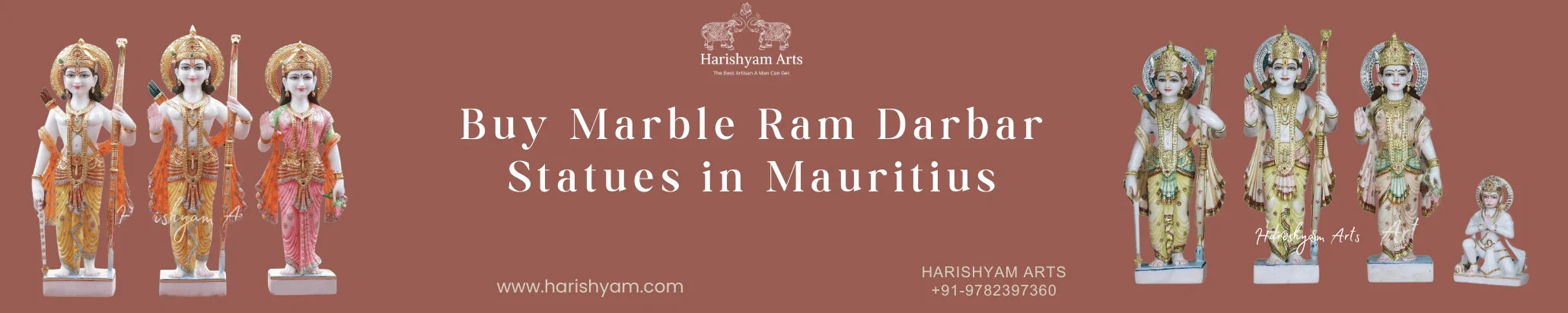 Buy Marble Ram Darbar Statues in Mauritius
