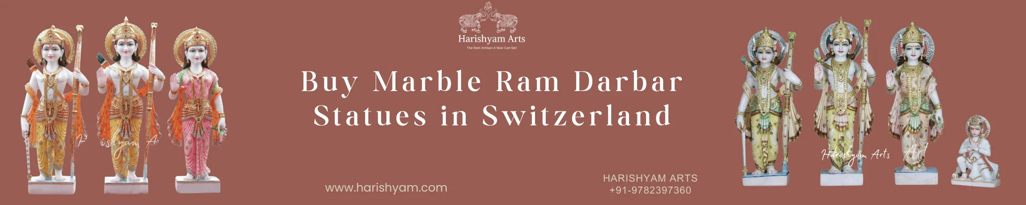 Buy Marble Ram Darbar Statues in Switzerland