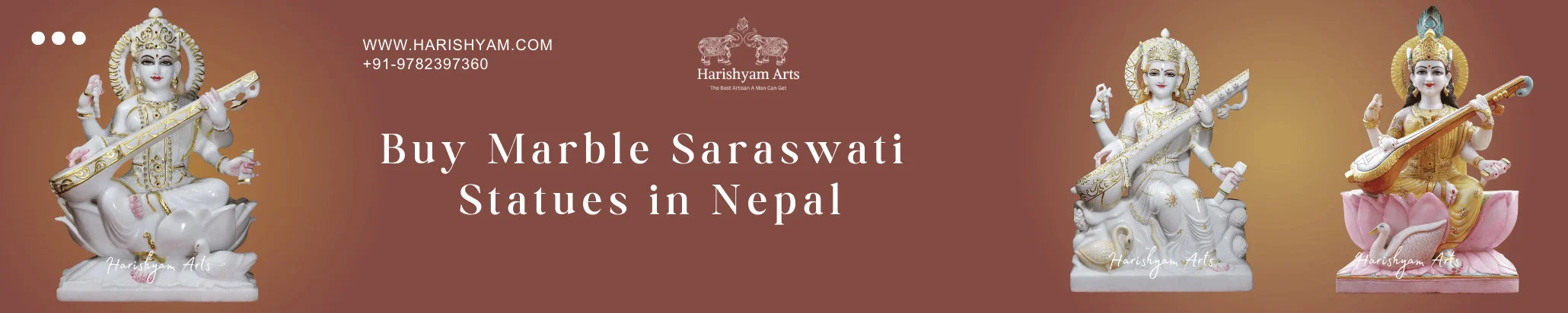 Buy Marble Saraswati Statues in Nepal