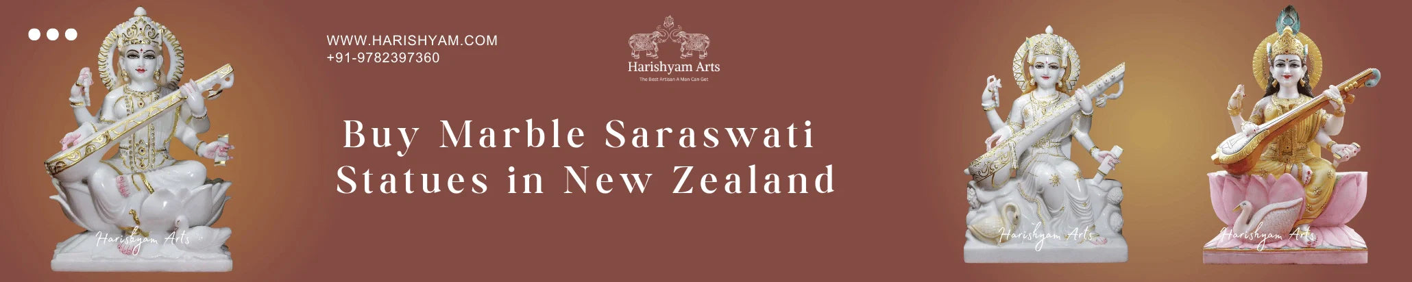 Buy Marble Saraswati Statues in New Zealand