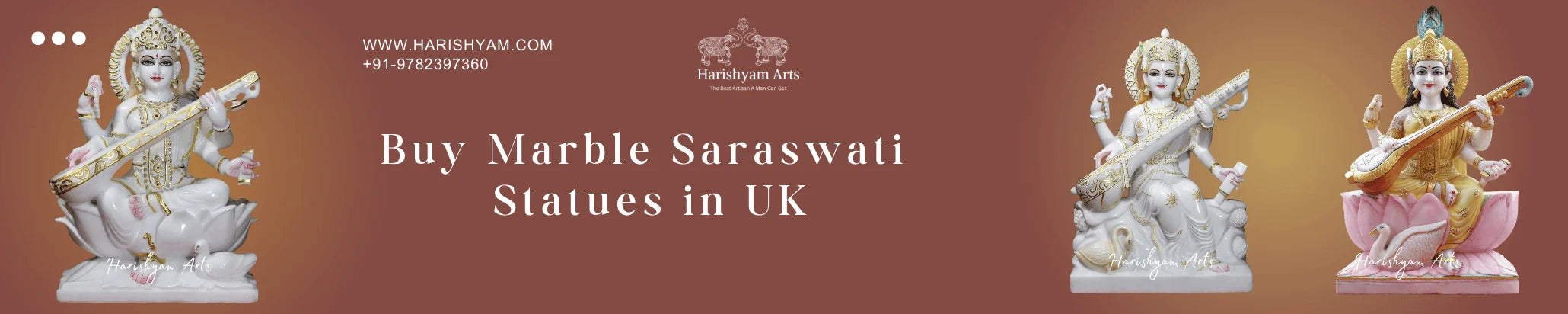 Buy Marble Saraswati Statues in UK