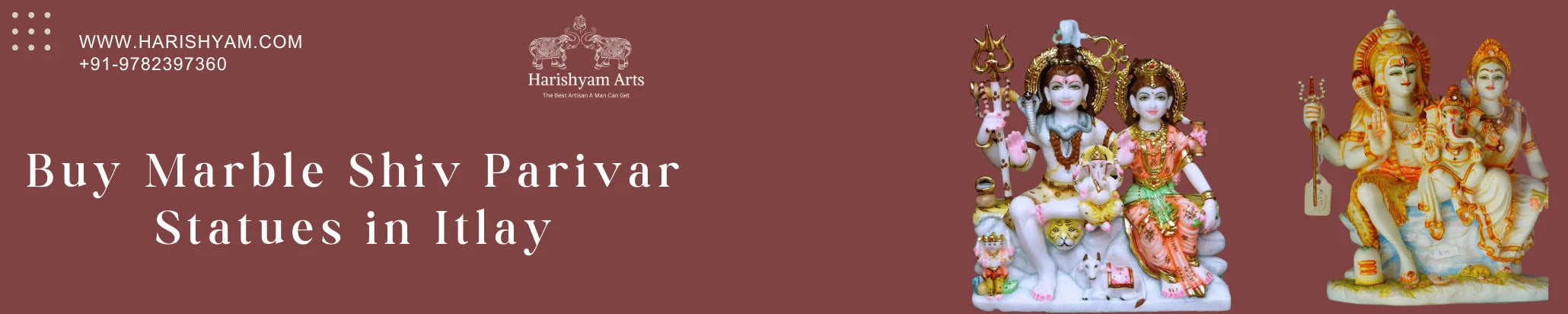 Buy Shiva parivar Marble Statues in Itlay