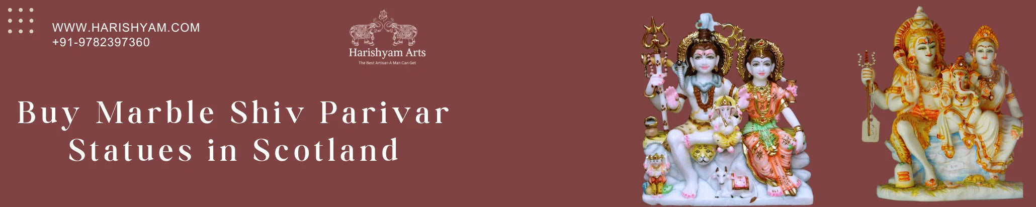 Buy Shiva parivar Marble Statues in Scotland