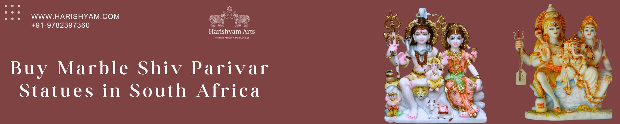Buy Shiva parivar Marble Statues in South Africa