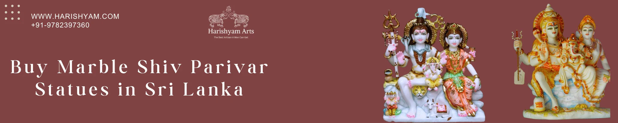Buy Shiva parivar Marble Statues in Sri Lanka