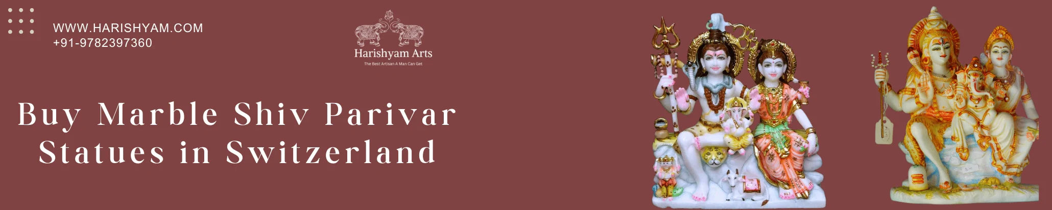 Buy Shiva parivar Marble Statues in Switzerland