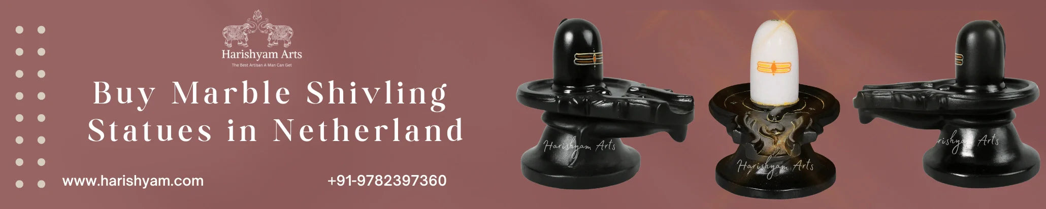 Buy Marble Shivling Statues in Netherland