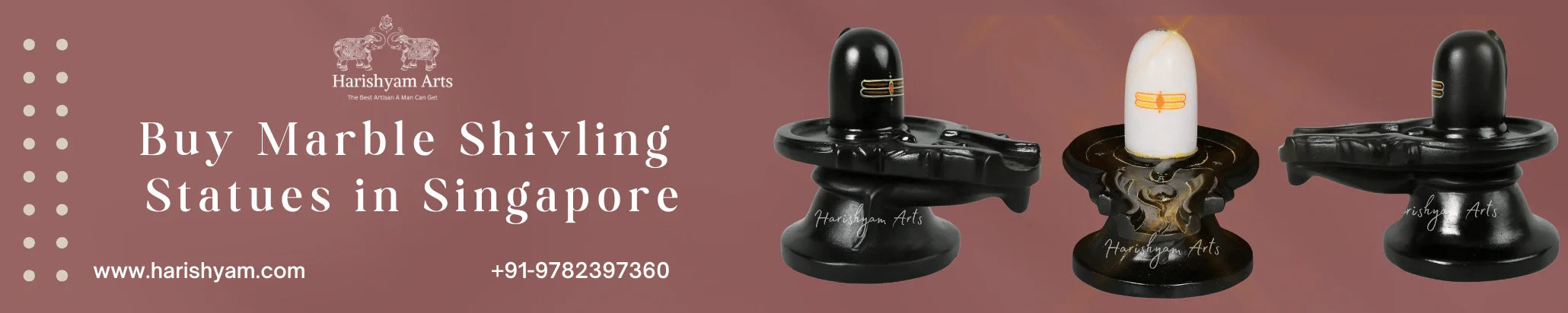 Buy Marble Shivling Statues in Singapore