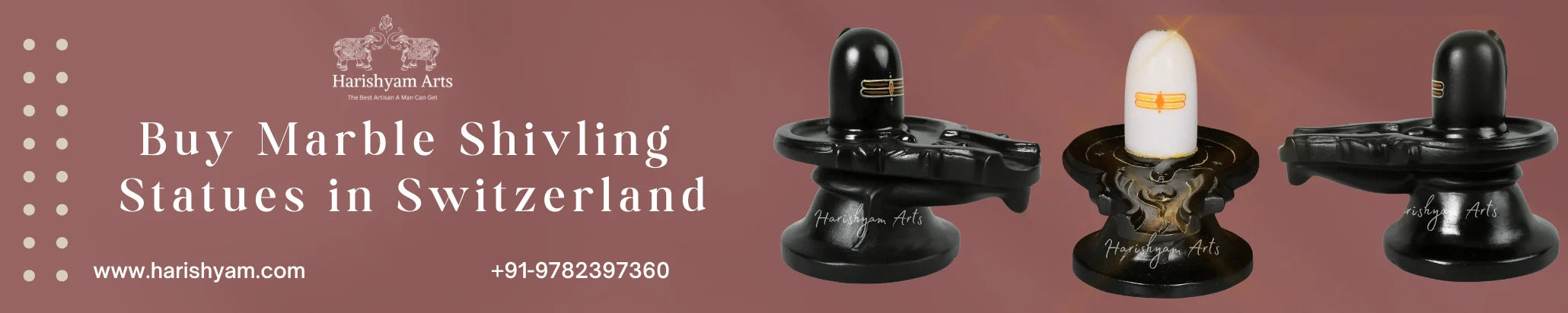 Buy Marble Shivling Statues in Switzerland