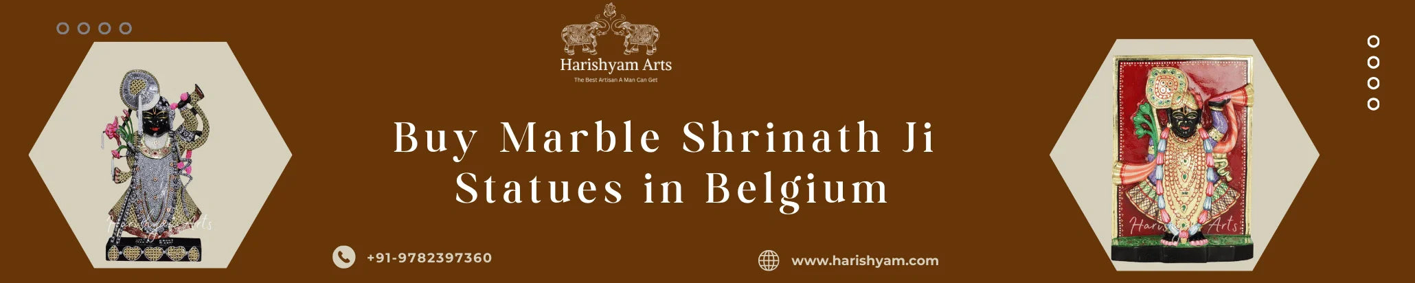 Buy Marble  Shrinath Ji Statues in Belgium