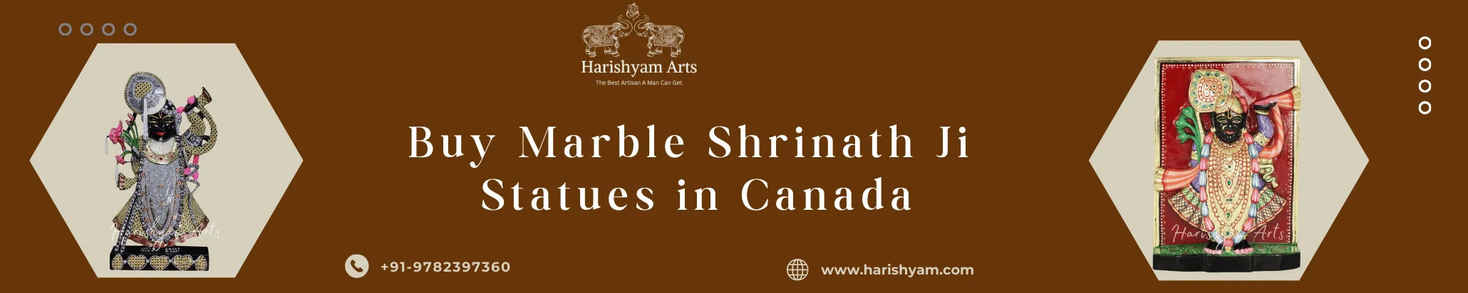Buy Marble  Shrinath Ji Statues in Canada