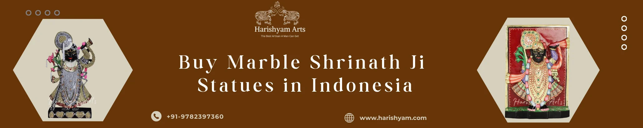 Buy Marble  Shrinath Ji Statues in Indonesia