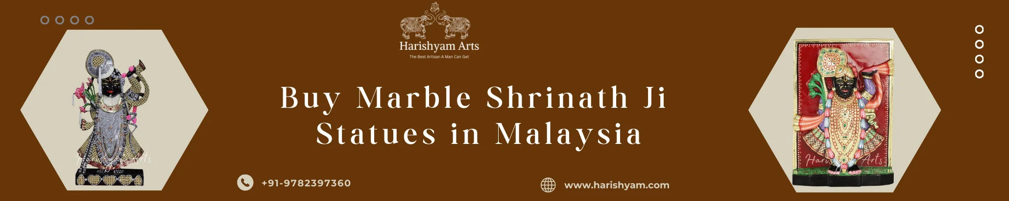 Buy Marble  Shrinath Ji Statues in Malaysia
