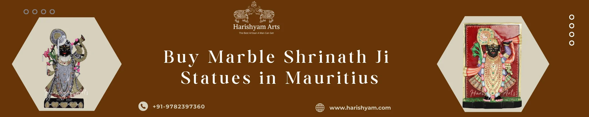Buy Marble  Shrinath Ji Statues in Mauritius