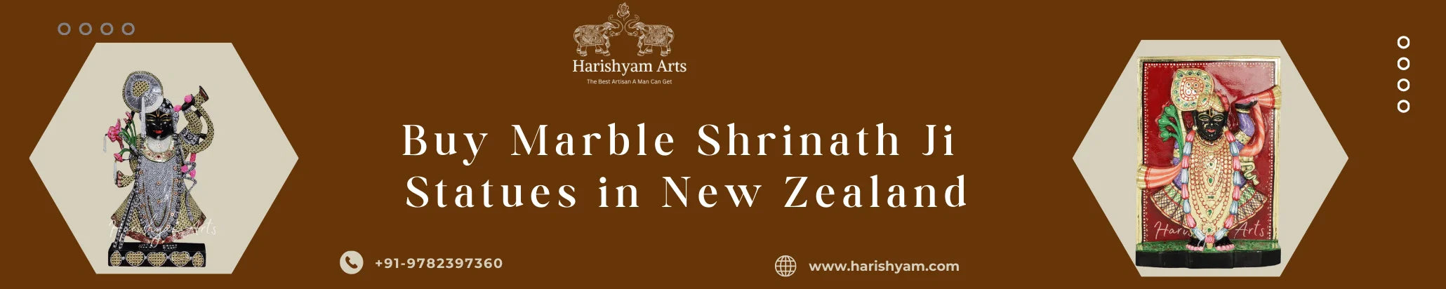 Buy Marble  Shrinath Ji Statues in New Zealand