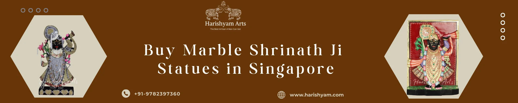Buy Marble  Shrinath Ji Statues in Singapore