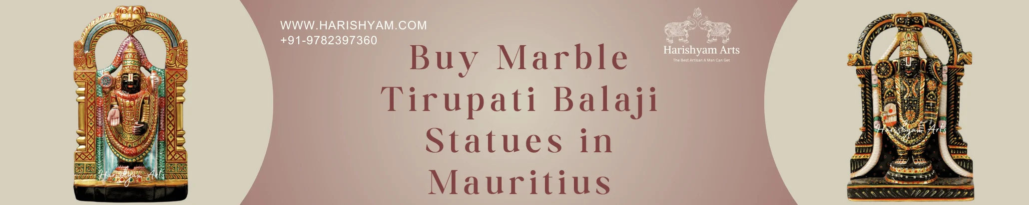 Buy Marble Tirupati Balaji Statues in Mauritius