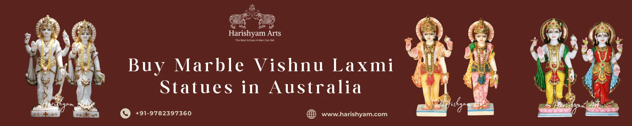 Buy Marble Vishnu Laxmi Statues in Australia