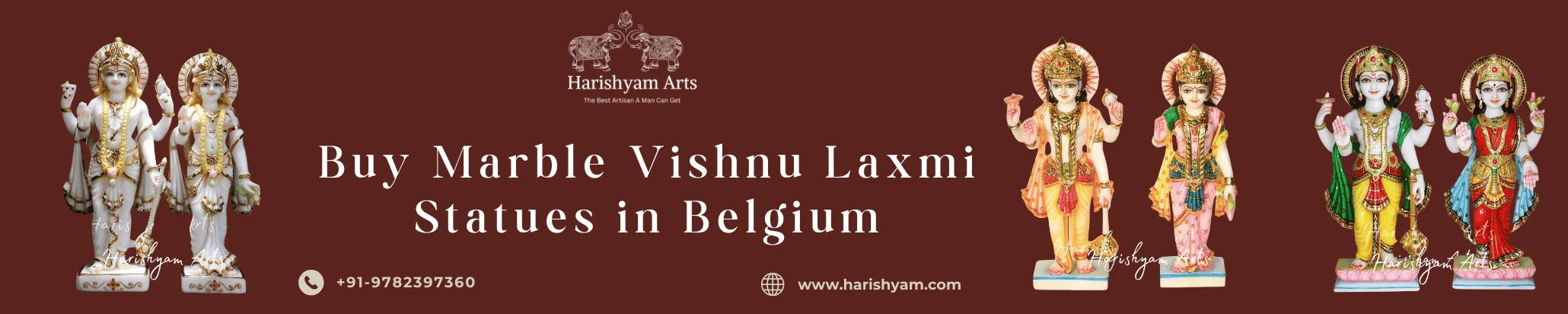Buy Marble Vishnu Laxmi Statues in Belgium