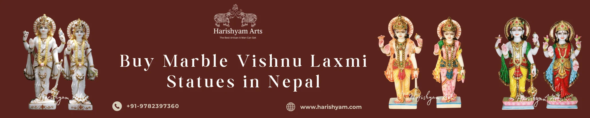 Buy Marble Vishnu Laxmi Statues in Nepal