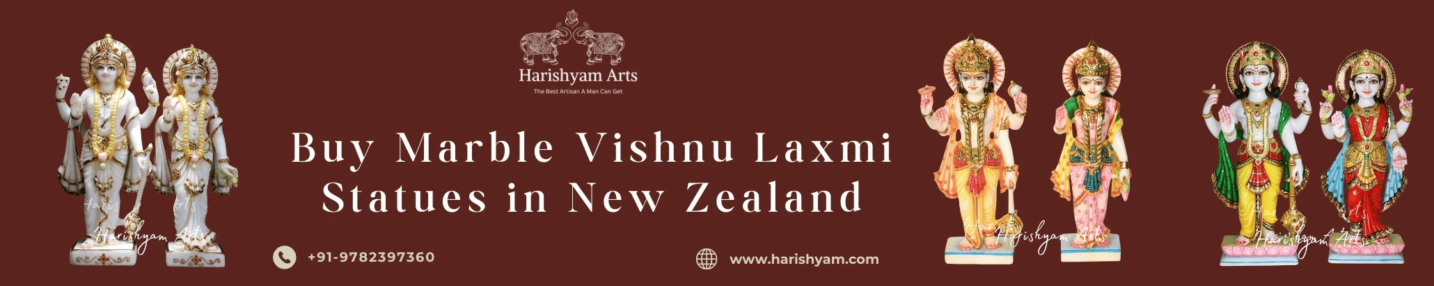 Buy Marble Vishnu Laxmi Statues in New Zealand