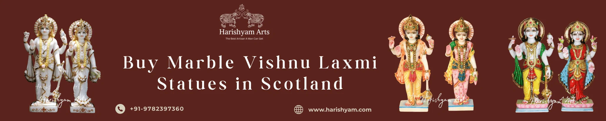 Buy Marble Vishnu Laxmi Statues in Scotland