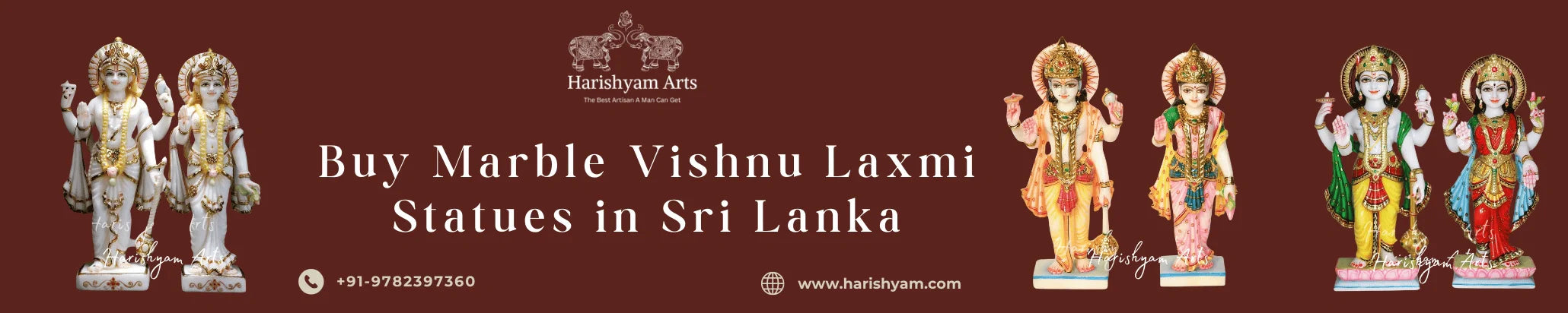 Buy Marble Vishnu Laxmi Statues in Sri Lanka