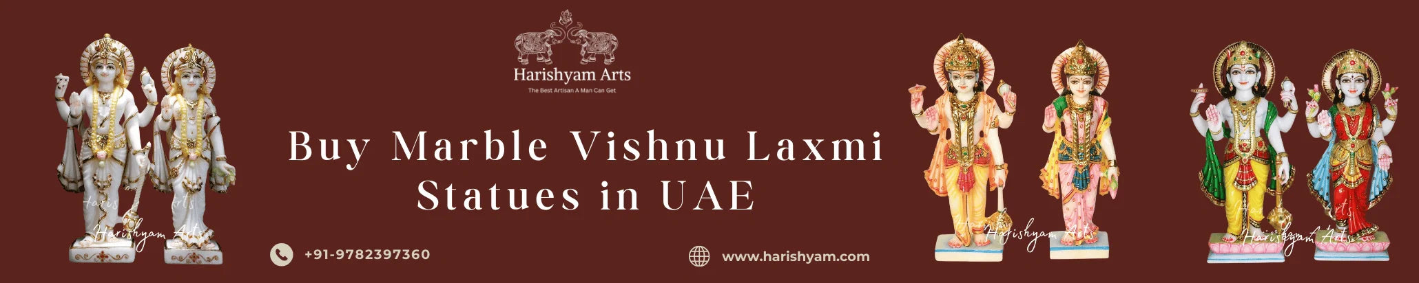 Buy Marble Vishnu Laxmi Statues in UAE