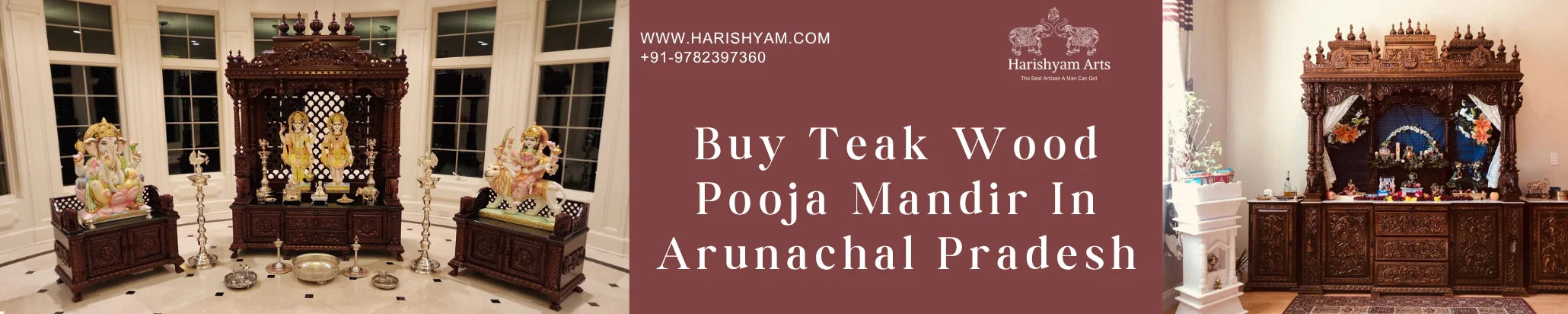 Buy Teak Wood Pooja Mandir In Arunachal Pradesh