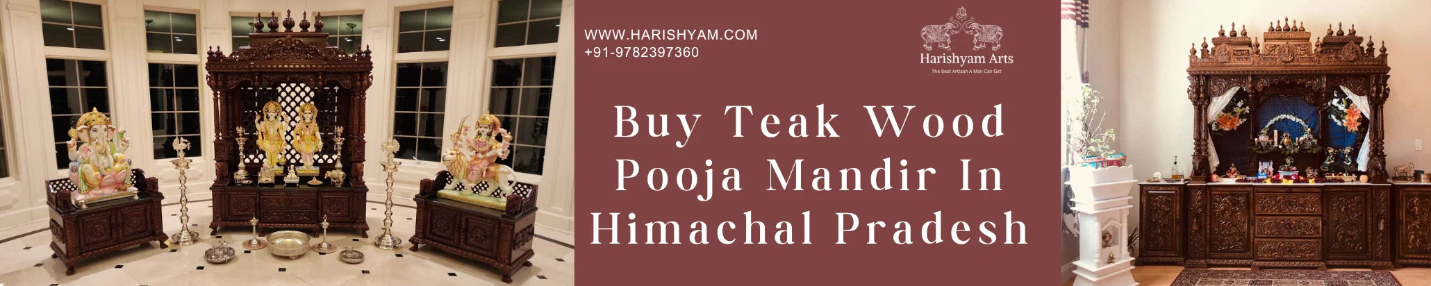 Buy Teak Wood Pooja Mandir In Himachal Pradesh