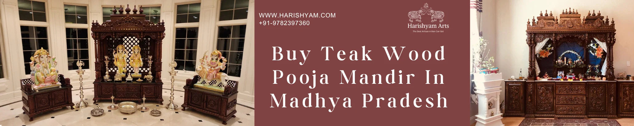 Buy Teak Wood Pooja Mandir In Madhya Pradesh