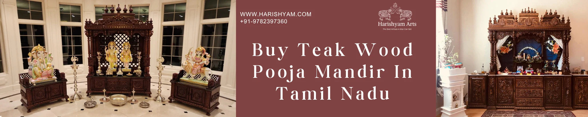 Buy Teak Wood Pooja Mandir In Tamil Nadu