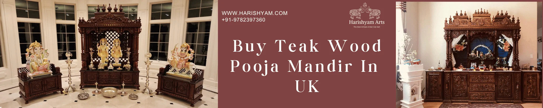 Buy Teak Wood Pooja Mandir In UK