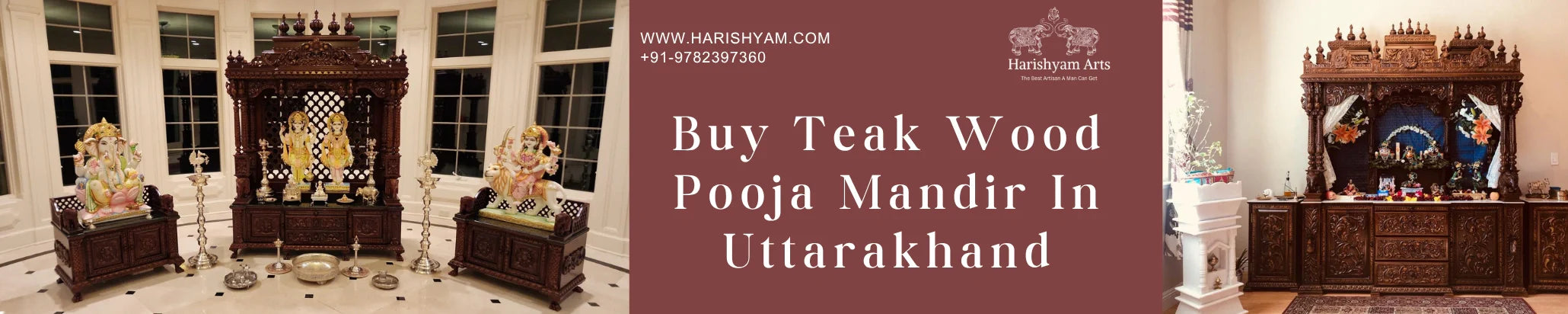Buy Teak Wood Pooja Mandir In Uttarakhand