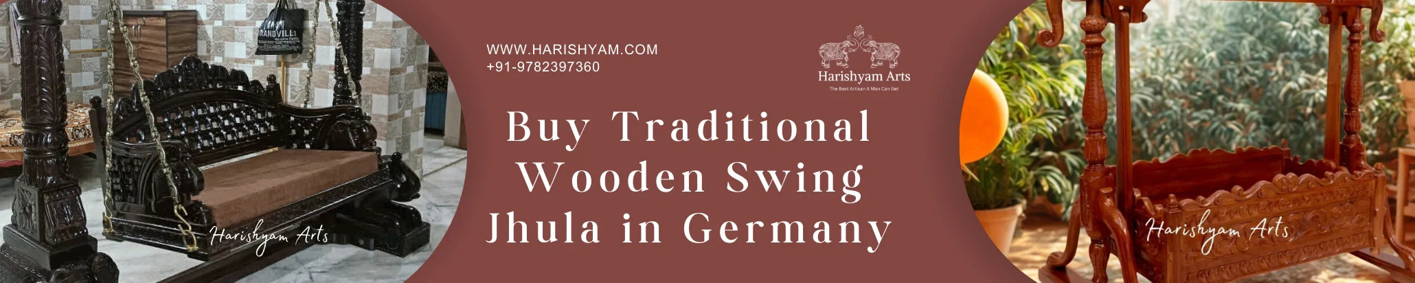 Buy Traditional Wooden Swing Jhula in Germany
