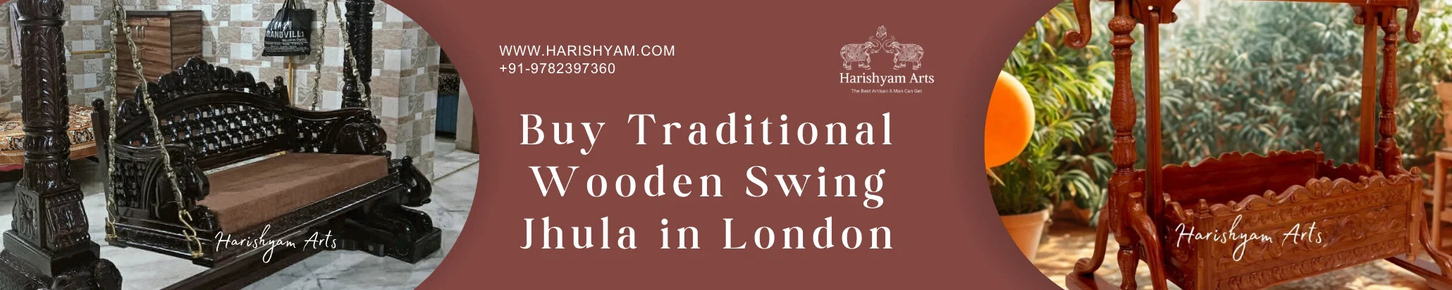 Buy Traditional Wooden Swing Jhula in London