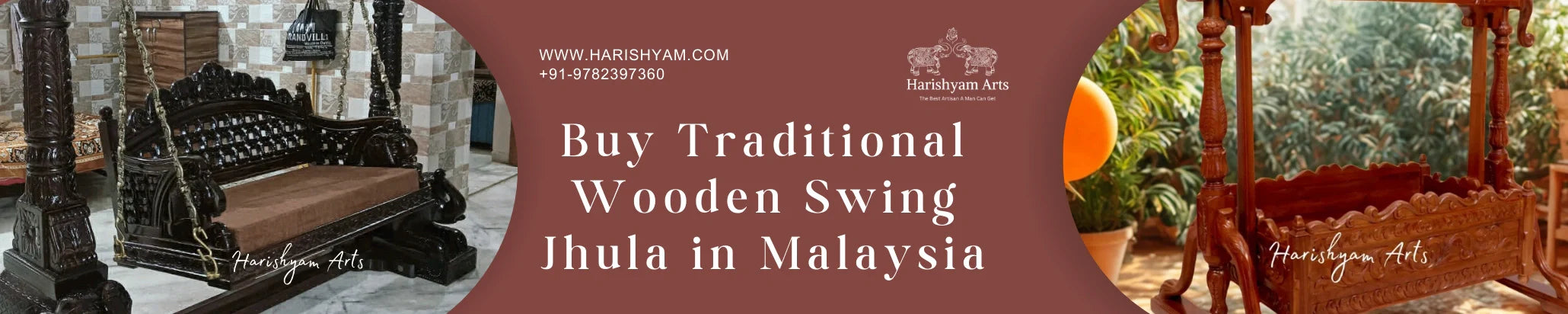 Buy Traditional Wooden Swing Jhula in Malaysia