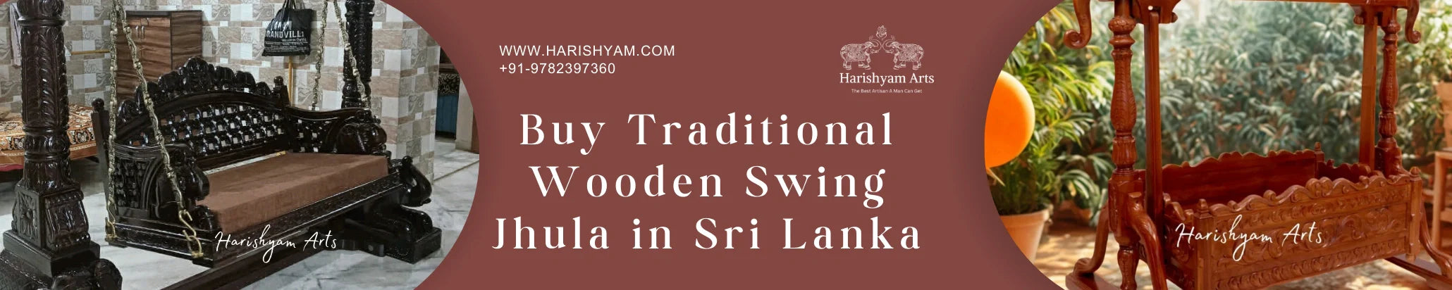 Buy Traditional Wooden Swing Jhula in Sri Lanka