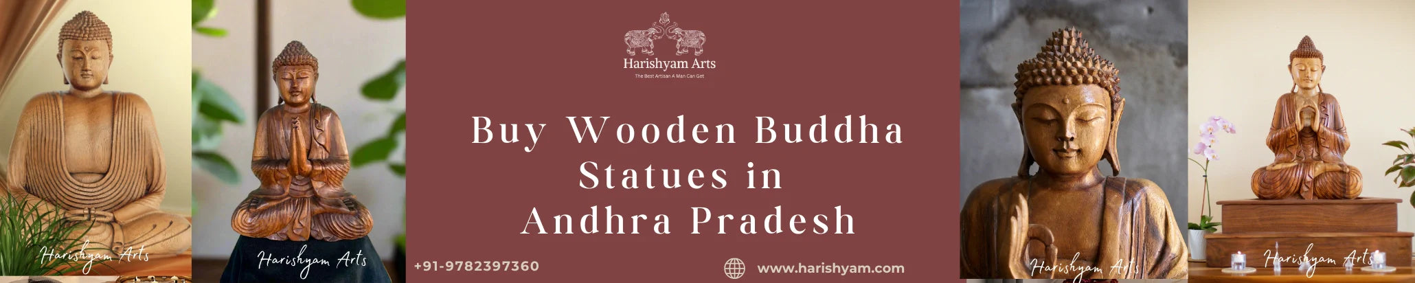 Buy Wooden Buddha Statues in Andhra Pradesh